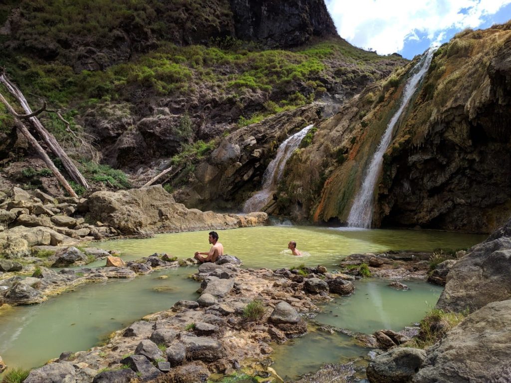 Summit Rinjani, Lake, And Senaru Rim, Hot Spring Water Rinjani around the Lake